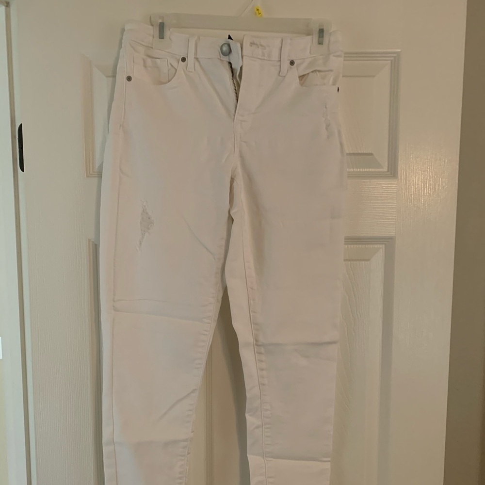 High waist ankle skinny jeans